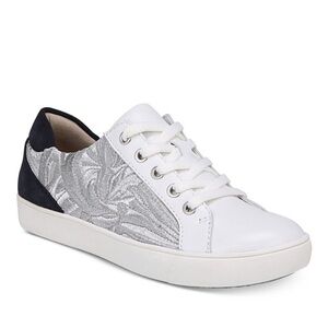 Naturalizer women’s MORRISON 4 sneaker suede heel metallic embroidered size 9.5W